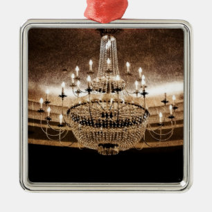 Kristalllüster Glanz Glamour Schmuck Silbernes Ornament