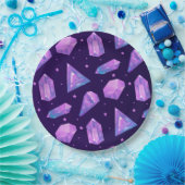Kristallmagie Lila Gem Muster Geschenk Niedlicher Pappteller (Party)