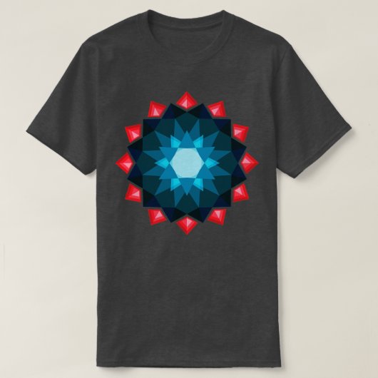 Kristallmandala Diamant T-Shirt (Design vorne)