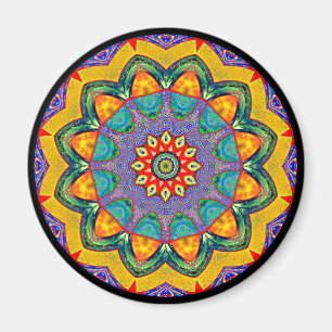 "KristallMandala-Steppdecke " Magnet
