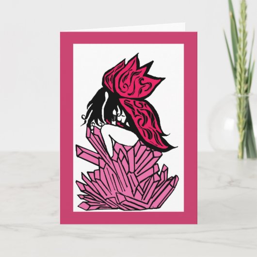 Kristallmärchen-Grußkarte Karte (Vorderseite)