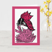 Kristallmärchen-Grußkarte Karte (Gelbe Blume)