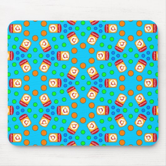 Kristallmausunterlage Ubuntus Linux Mousepad (Vorne)