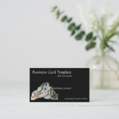 KristallmineralBismuth Visitenkarte (Stehend Vorderseite)