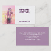Kristallmineralgeschäft Visitenkarte (Vorne/Hinten)