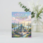 Kristallmoschee Malaysia Postkarte (Stehend Vorderseite)