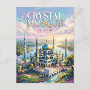 Kristallmoschee Malaysia Postkarte