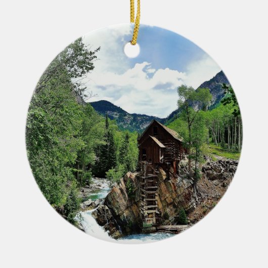 Kristallmühle Colorado Keramik Ornament (Vorne)