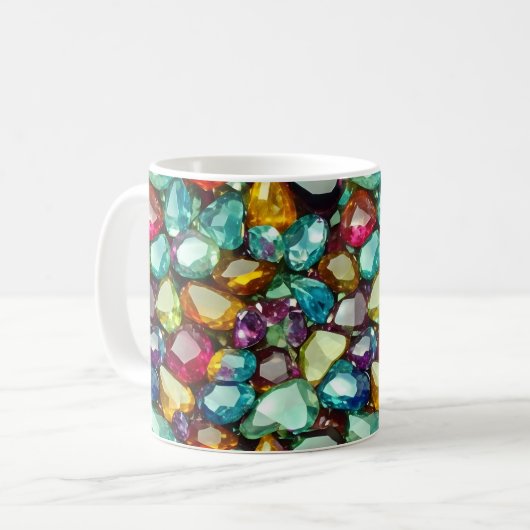 Kristallmuster Kaffeetasse (Vorderseite Links)