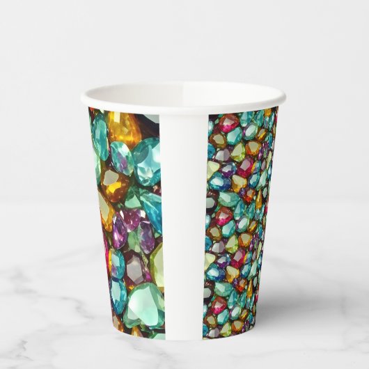 Kristallmuster Pappbecher (Links)