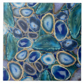 Kristallmuster von Blue Geodes Fliese (Vorderseite)
