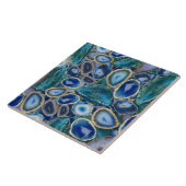 Kristallmuster von Blue Geodes Fliese (Seite)