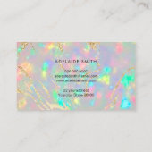 Kristalloper-Hintergrund Visitenkarte (Rückseite)