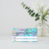 Kristalloptik-Terminkarte Visitenkarte (Stehend Vorderseite)