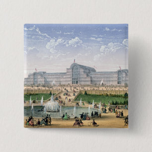 Kristallpalast, Sydenham, c.1862 (Farbelitho) Button