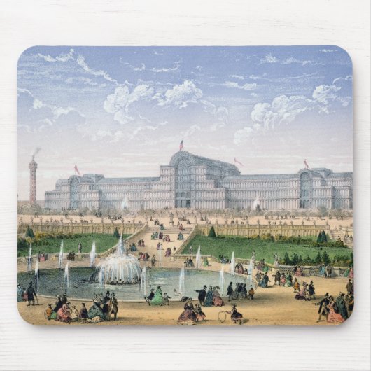 Kristallpalast, Sydenham, c.1862 (Farbelitho) Mousepad (Vorne)