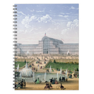Kristallpalast, Sydenham, c.1862 (Farbelitho) Notizblock