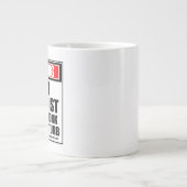 Kristallphysiker bei der Arbeit zu warnen, stört n Jumbo-Tasse (Vorderseite)