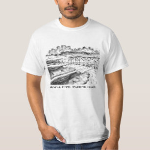 Kristallpier, pazifischer Strand T-Shirt