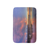 Kristallpier-Sonnenuntergang Badematte (Vorderseite Vertikal)