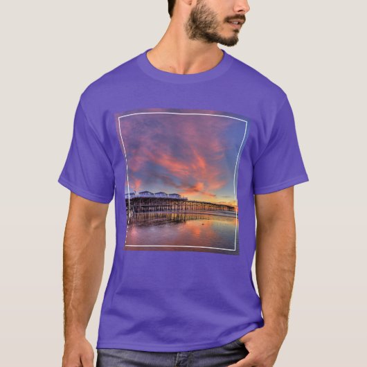 Kristallpier-Sonnenuntergang T-Shirt (Vorderseite)