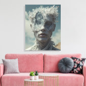 Kristallporträt Leinwanddruck (Insitu (Wohnzimmer))