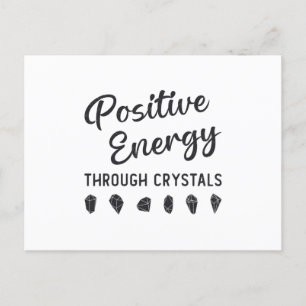 Kristallpositive Energie durch Kristallheiler Postkarte
