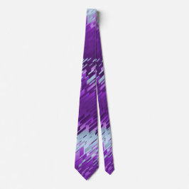 Kristallprism-Streifenviolett zweiseitig Krawatte