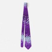 Kristallprism-Streifenviolett zweiseitig Krawatte (Rückseite)