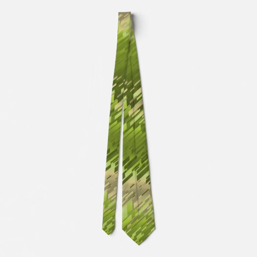 Kristallprismus-Streifengrün zweiseitig Krawatte (Rückseite)