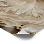 Kristallquarz-Geode-Gold-Mineralposter Poster (Ecke)