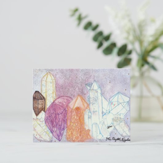 Kristallreich Postkarte (Stehend Vorderseite)