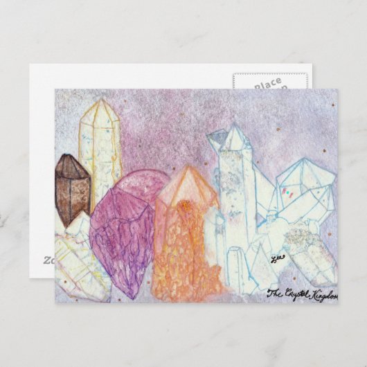 Kristallreich Postkarte (Vorne/Hinten)