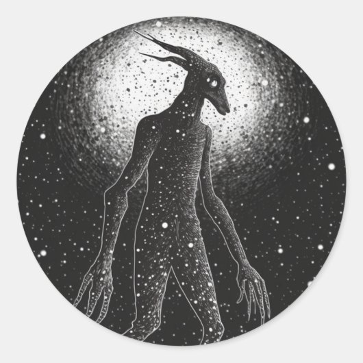 Kristallreihe der Midtravel Monsters Runder Aufkleber (Vorderseite)