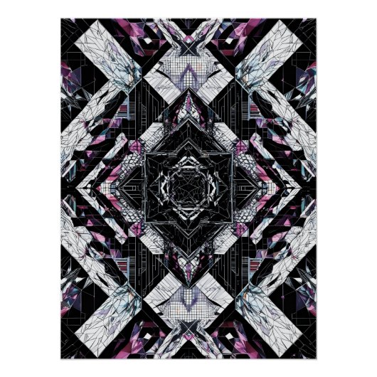 Kristallrismus: Geometrische Schranke P-223 Poster (Vorderseite)