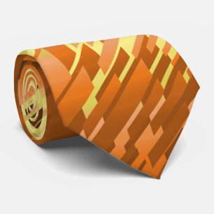 Kristallrismus-Streifenspektrum-Orange zweiseitig Krawatte