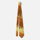Kristallrismus-Streifenspektrum-Orange zweiseitig Krawatte (Rückseite)