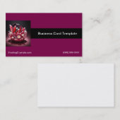 Kristallrubinkorb aus Schmetterlingen Visitenkarte (Vorne/Hinten)