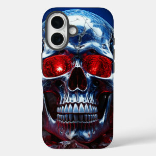 Kristallschädel mit Ruby Red Eyes iPhone/iPad Gehä iPhone 16 Hülle