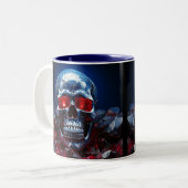 Kristallschädel mit Ruby Red Eyes Tasse (Vorderseite Links)