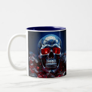 Kristallschädel mit Ruby Red Eyes Tasse