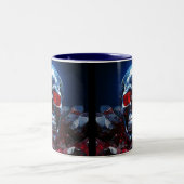 Kristallschädel mit Ruby Red Eyes Tasse (Mittel)