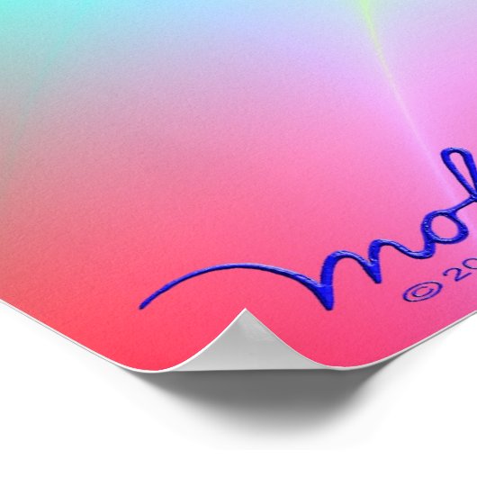 Kristallschäumen Poster (Ecke)