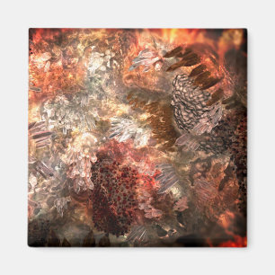 Kristallschichten mit rustikaler Tönung Magnet