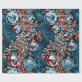 Kristallschmuck und Edelsteine Geschenkpapier (Flach)