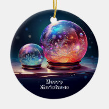 Kristallschneebälle Weihnachtsdekoration