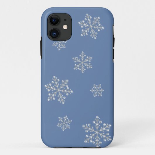 Kristallschneeflocke iPhone 5 Fall (blau) Case-Mate iPhone Hülle (Rückseite)