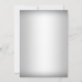 Kristallschneeflocke Silver Winter Hochzeit Einlad Einladung (Rückseite)