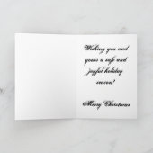 Kristallschneeflockefeiertagskarte Feiertagskarte (Innenseite)