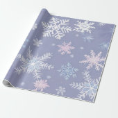 Kristallschneeflocken Geschenkpapier (Ungerollt)